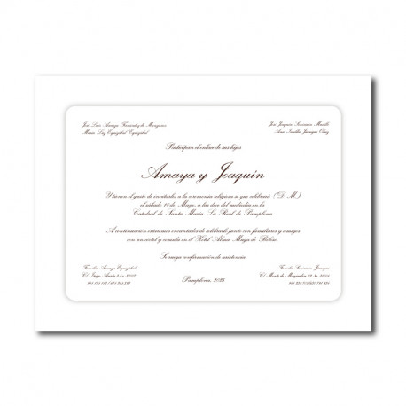 Invitación de boda